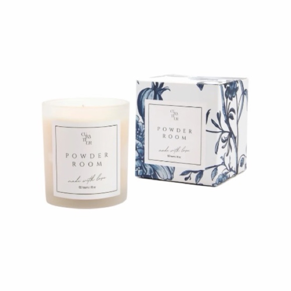 Curateur 8oz Powder Room Scented Candle NWT/In Box